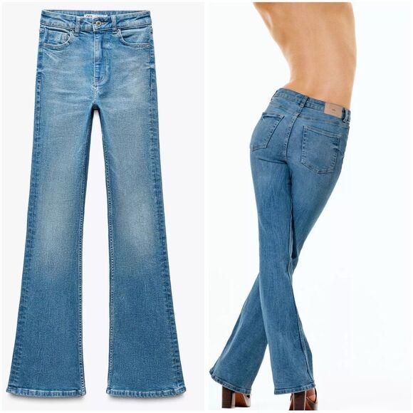 Zara Denim - ZARA FLARE Z1975 JEANS WITH A HIGH WAIST